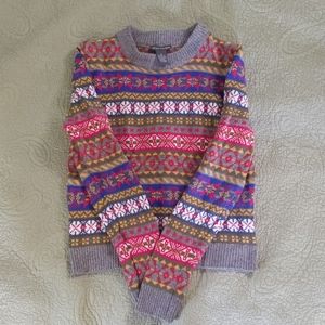 CHELSEA & THEODORE Fair Isle Sweater M